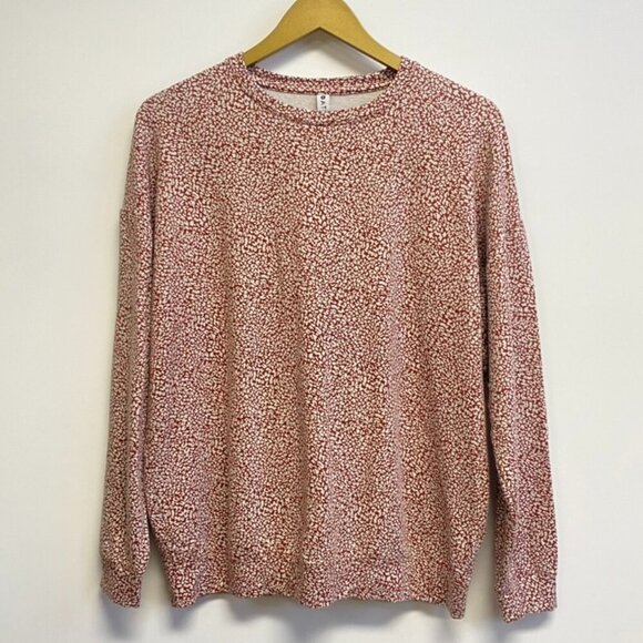 Athleta Pull Over Leopard Print Crew Neck Top - Picture 2 of 10